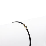 Bracciali Bracciale diamante nero su cordino GioGio