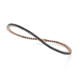 Bracciale tennis oro rosa diamanti neri TuttiFrutti-Bracciali-CRIERI- [SKU] -Gioielleria Granarelli