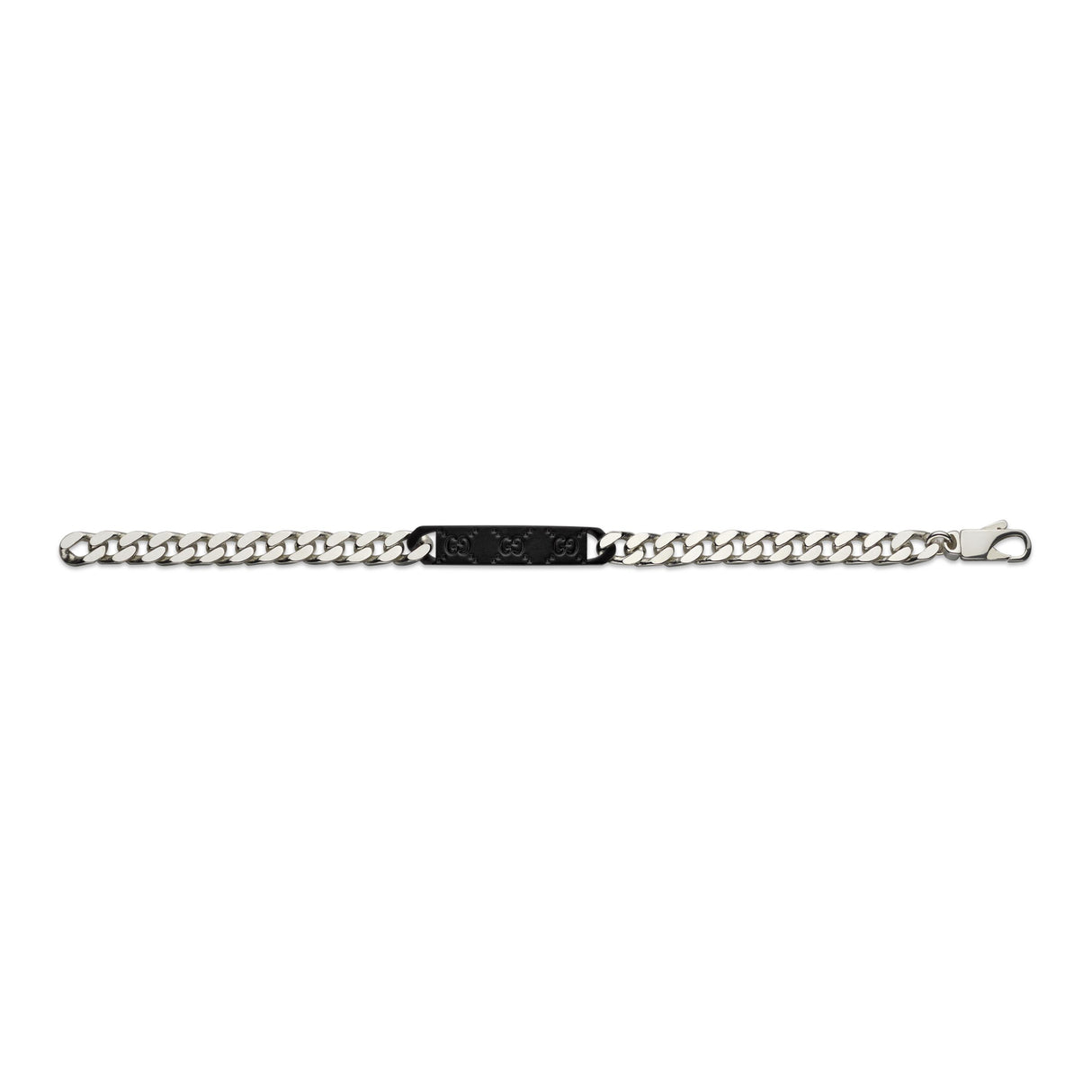 Bracciale Catena con Targhetta GG Argento-Bracciali-GUCCI-Gioielleria Granarelli
