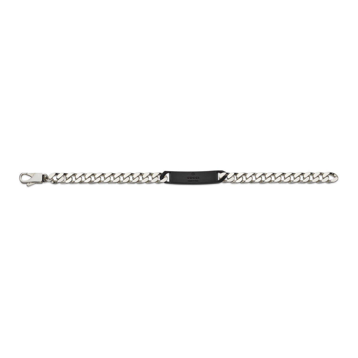 Bracciale Catena con Targhetta GG Argento-Bracciali-GUCCI-Gioielleria Granarelli
