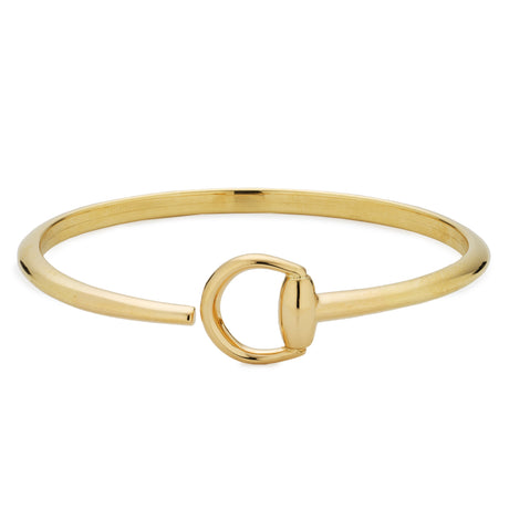 Bracciale Horsebit Rigido Bangle in Oro Giallo-Bracciali-GUCCI-Gioielleria Granarelli