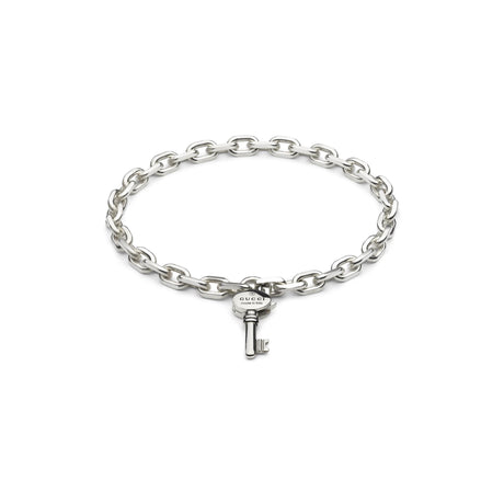 Bracciale Trademark Catena con Chiave in Argento-Bracciali-GUCCI-Gioielleria Granarelli