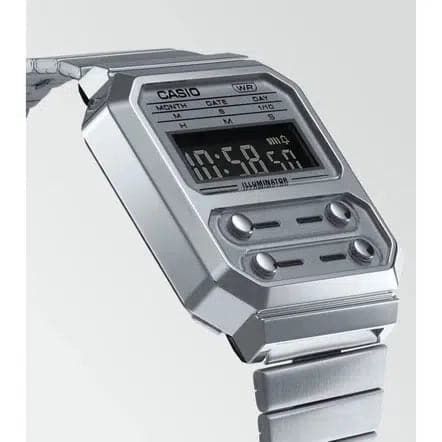 CASIO VINTAGE A100WE-7BEF-Orologi-CASIO- [SKU] -Gioielleria Granarelli