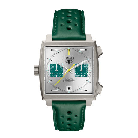 TAG Heuer Monaco Chronograph Racing Green Titanio-Orologi-TAG HEUER-Gioielleria Granarelli