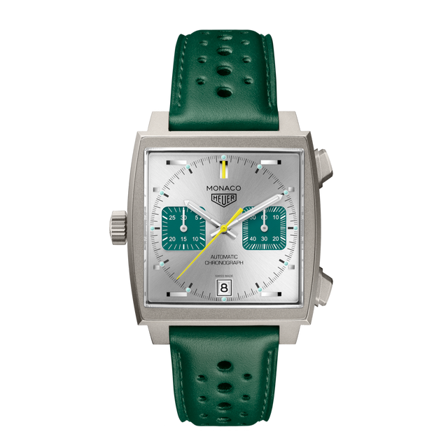 TAG Heuer Monaco Chronograph Racing Green Titanio-Orologi-TAG HEUER-Gioielleria Granarelli