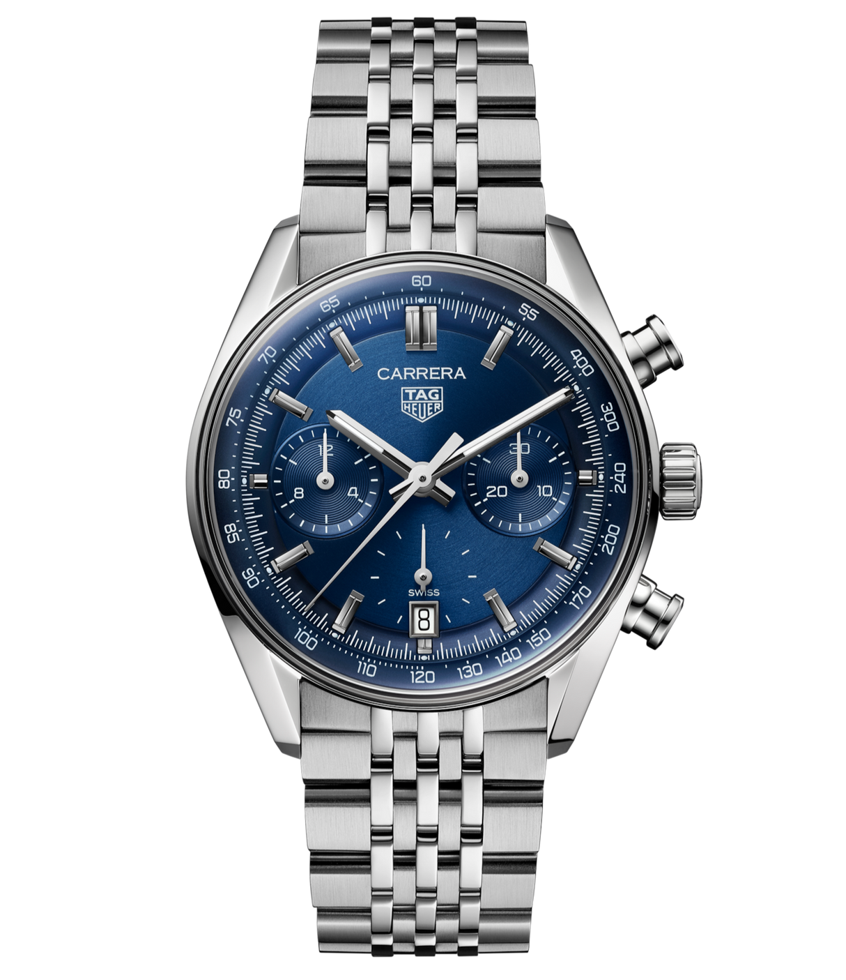 Carrera Automatico Chronograph Blu 39 mm Acciaio
