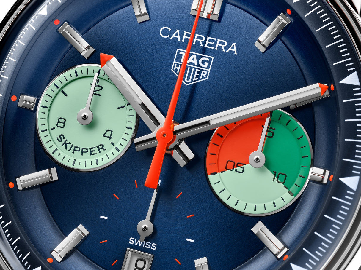 Carrera Automatico Chronograph Skipper Blu 39 mm
