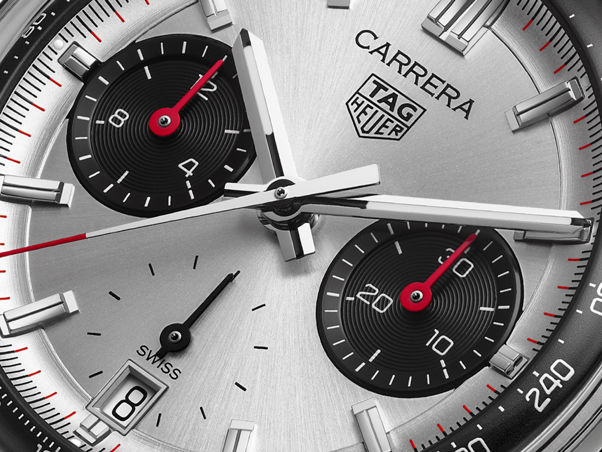 Carrera Automatico Chronograph Antracite Panda 39 mm Acciaio