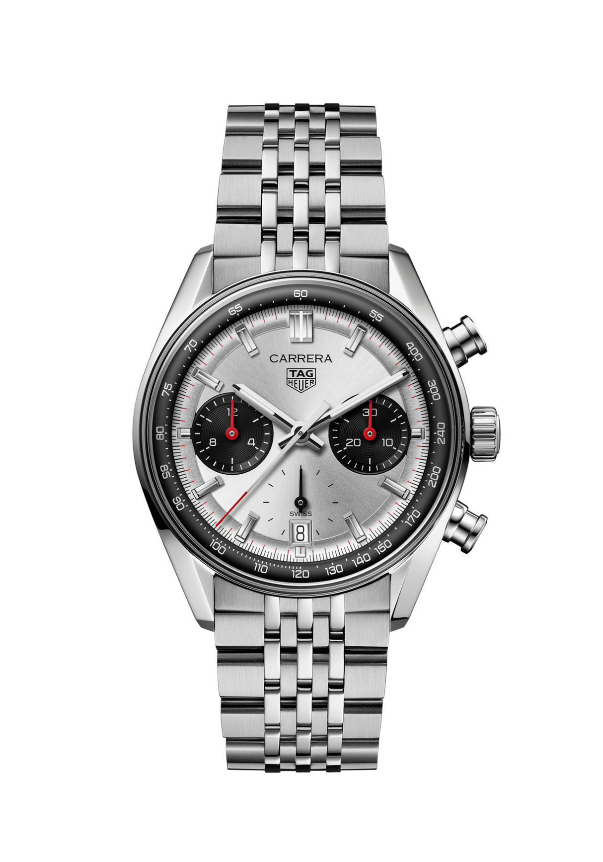 Carrera Automatico Chronograph Antracite Panda 39 mm Acciaio
