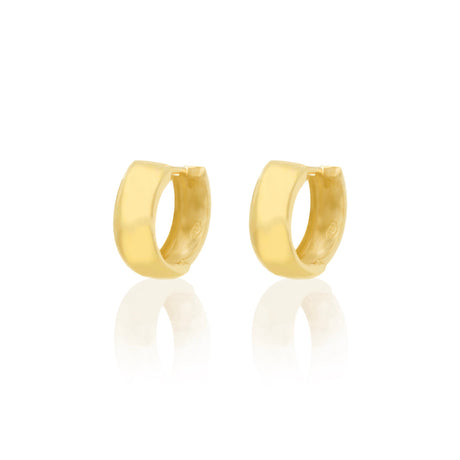 CERCHIO SCATTINO Ø 12 mm 750 /°°° ORO GIALLO-Orecchini-GRANARELLI-Gioielleria Granarelli