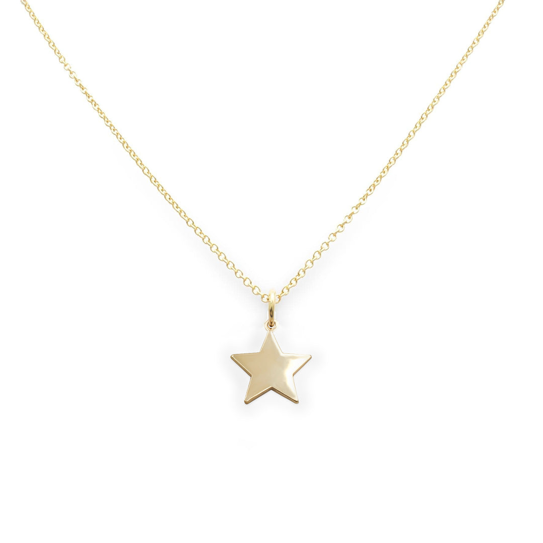 Collana con stella in Oro Giallo-Girocolli-GioGio-Gioielleria Granarelli