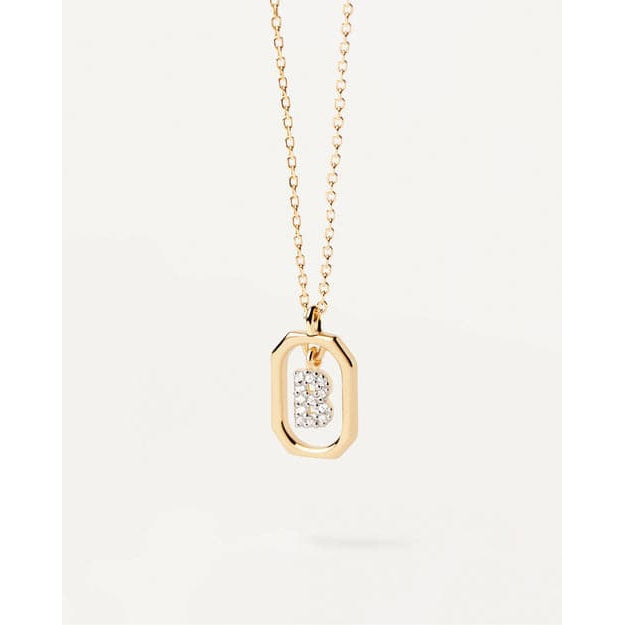 COLLANA CON LETTERA B MINI-Girocolli-PDPAOLA-Gioielleria Granarelli