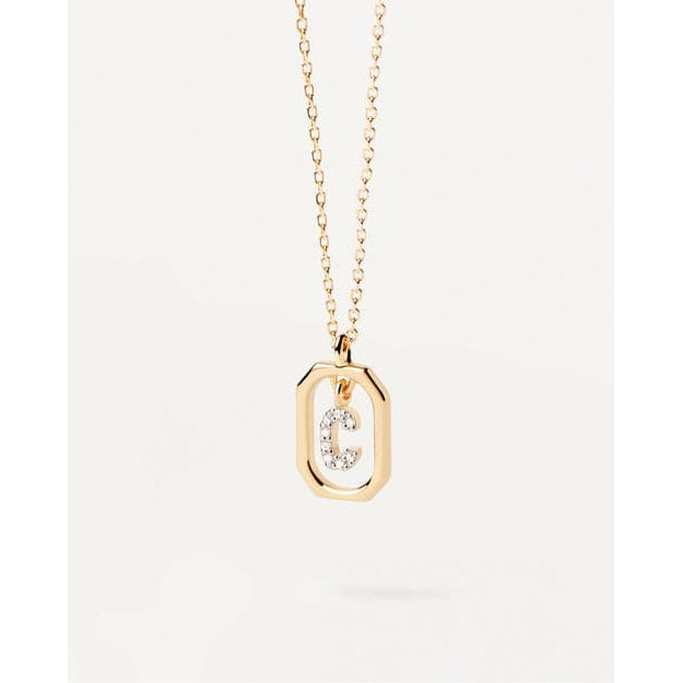 COLLANA CON LETTERA C MINI-Girocolli-PDPAOLA-Gioielleria Granarelli