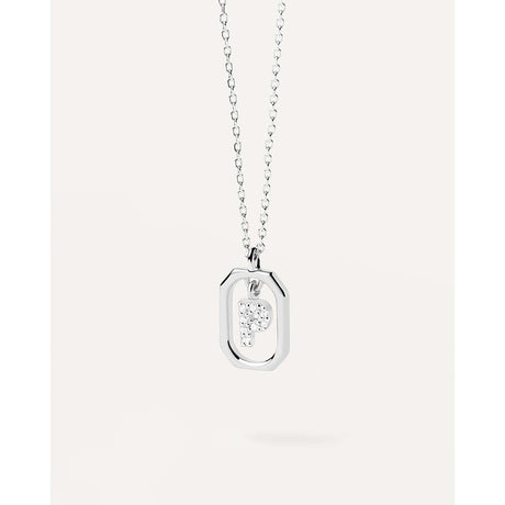 COLLANA CON LETTERA P MINI SILVER-PDPAOLA-CO02-527-U-Gioielleria Granarelli