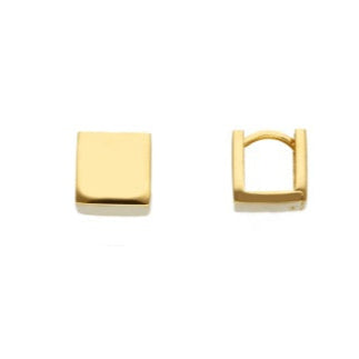 Orecchini Quadrati in Oro Giallo