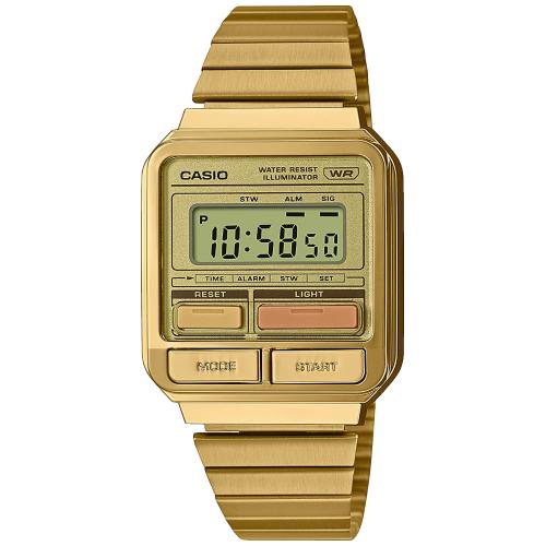 Casio Digitale Acciaio Dorato-Orologi-CASIO-Gioielleria Granarelli