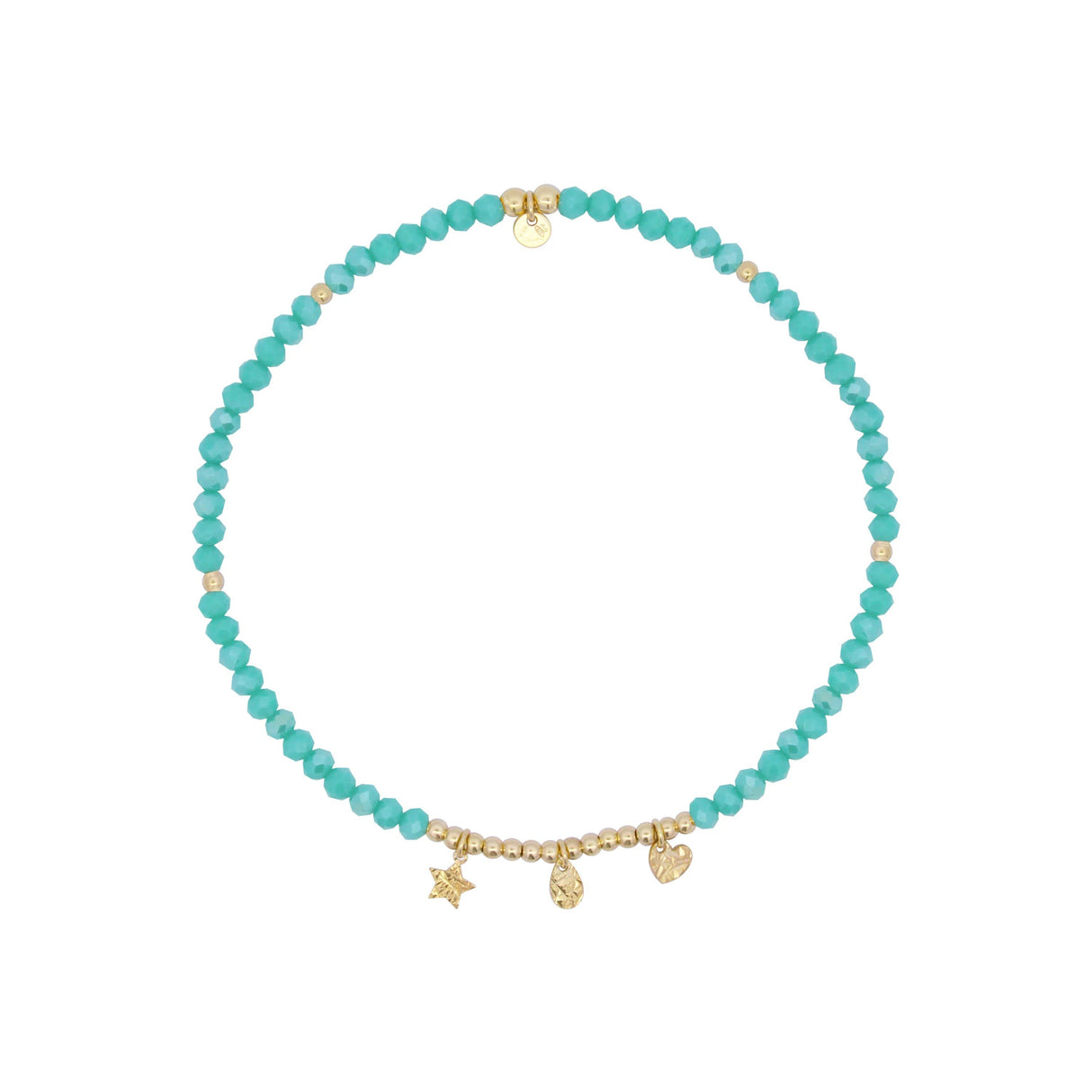 Cavigliera Elastica Verde Acqua-Bracciali-RUE DES MILLE-Gioielleria Granarelli