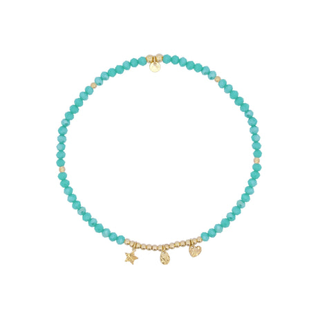 Cavigliera Elastica Verde Acqua-Bracciali-RUE DES MILLE-Gioielleria Granarelli