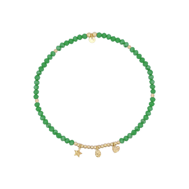 Cavigliera Elastica Verde-Bracciali-RUE DES MILLE-Gioielleria Granarelli