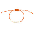 Cavigliera Tessuto Arancio e Lastra-Bracciali-RUE DES MILLE-Gioielleria Granarelli