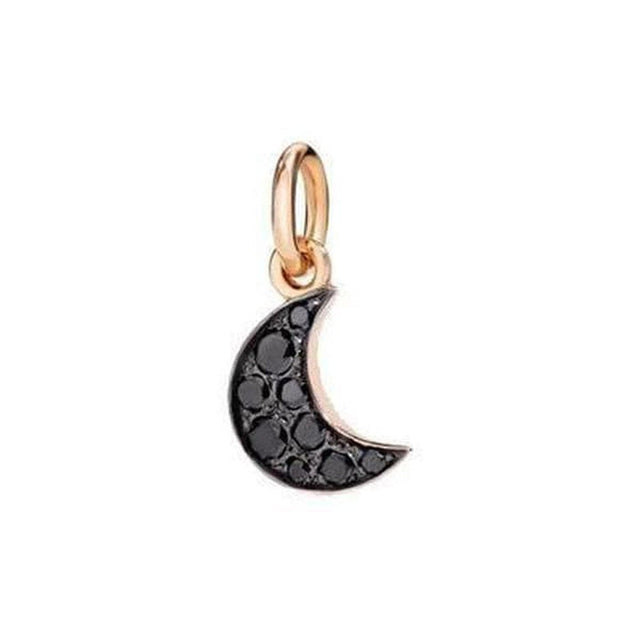 Charm DoDo Luna diamanti black-Ciondoli-DODO- [SKU] -Gioielleria Granarelli