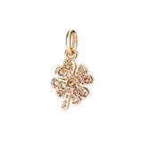 Charm DoDo Quadrifoglio Con Diamanti Brown-Ciondoli-DODO- [SKU] -Gioielleria Granarelli