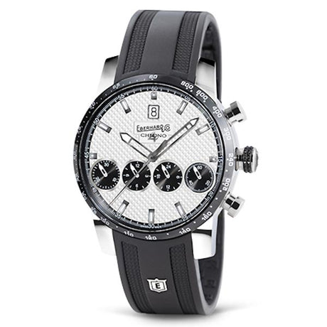 Chrono 4 21-42 Automatico Silver/Black-Orologi-EBERHARD-Gioielleria Granarelli