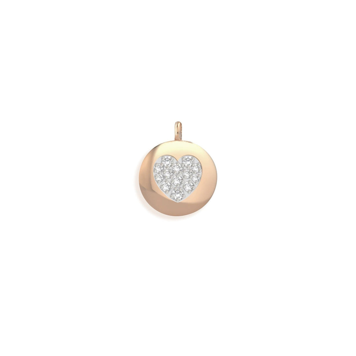 Ciondolo Cuore in Oro Rosa e Diamanti-Ciondoli-BUONOCORE- [SKU] -Gioielleria Granarelli