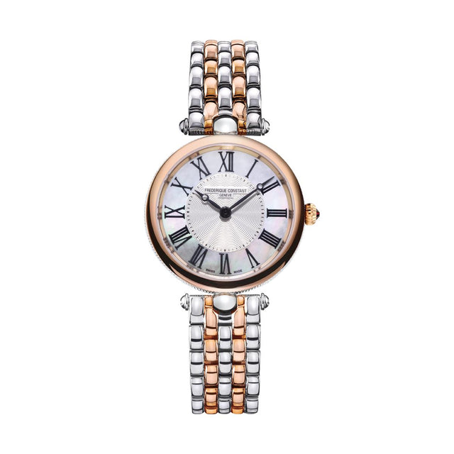 Classic Art Deco Round Acciaio Oro Rosa-Orologi-FREDERIQUE CONSTANT-Gioielleria Granarelli