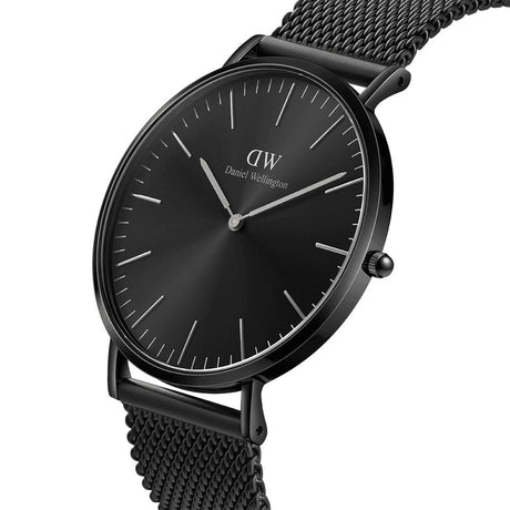 Classic Mesh Onyx Black-Orologi-DANIEL WELLINGTON-Gioielleria Granarelli