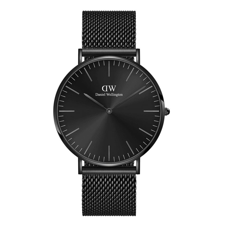 Classic Mesh Onyx Black-Orologi-DANIEL WELLINGTON-Gioielleria Granarelli