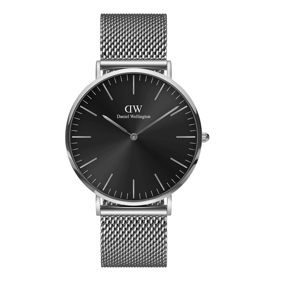 Classic Mesh Onyx-Orologi-DANIEL WELLINGTON-Gioielleria Granarelli