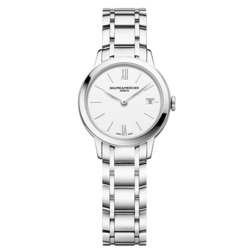 Classima Lady Bianco Acciaio 10489-Orologi-BAUME ET MERCIER-Gioielleria Granarelli