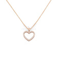 Collana Cuore Silhouette Oro Rosa e Diamanti-Girocolli-CRIVELLI- [SKU] -Gioielleria Granarelli