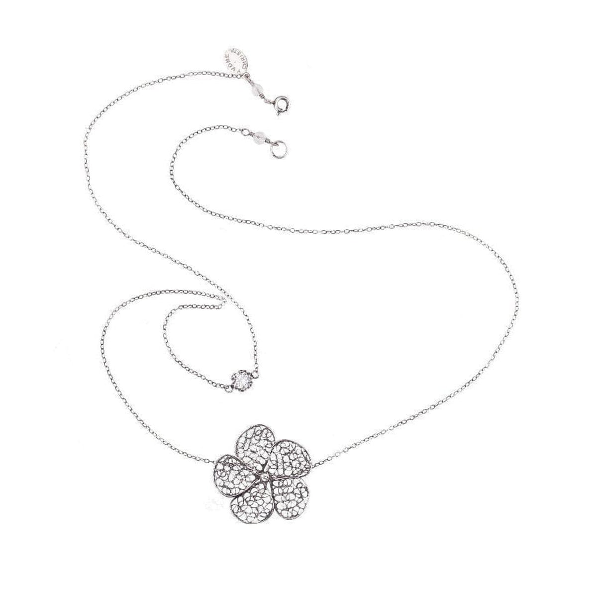 Collana Fiore Fluttuante-Girocolli-YVONE CHRISTA- [SKU] -Gioielleria Granarelli