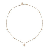 Collana Flora Oro Rosa con Diamanti-Girocolli-GUCCI- [SKU] -Gioielleria Granarelli