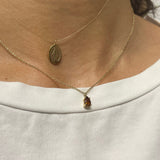 Collana Goccia Tormalina Arancio-Collane-GioGio-Gioielleria Granarelli