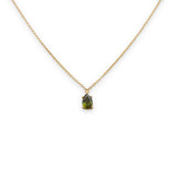 Collana Goccia Tormalina Verde-Collane-GioGio-Gioielleria Granarelli