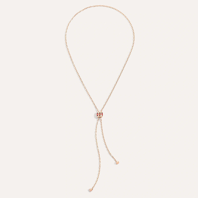 Collana Iconica Oro Rosa e Granato-Girocolli-POMELLATO-Gioielleria Granarelli