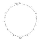 Collana Interlocking G con Diamanti-Girocolli-GUCCI-Gioielleria Granarelli