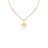 Collana Le Perle Bimbo con Diamante Oro Giallo-Girocolli-LE BEBE'-Gioielleria Granarelli