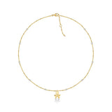 Collana Le Perle Bimbo con Diamante Oro Giallo-Girocolli-LE BEBE'-Gioielleria Granarelli