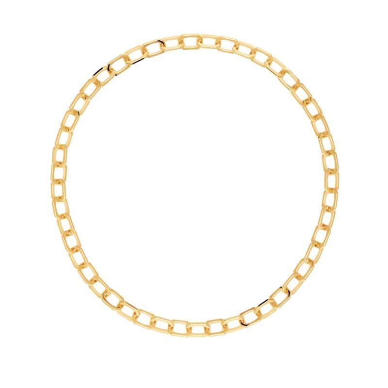 Collana Small Signature Link Gold-Girocolli-PDPAOLA- [SKU] -Gioielleria Granarelli