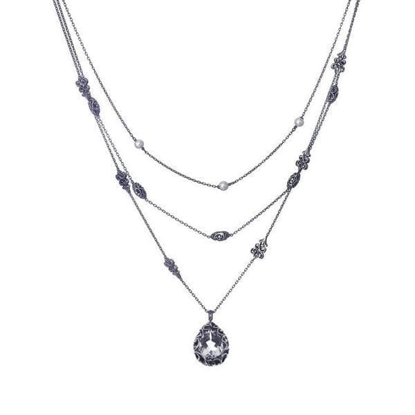 Collana con tre fili-Girocolli-MARIA E LUISA JEWELS- [SKU] -Gioielleria Granarelli