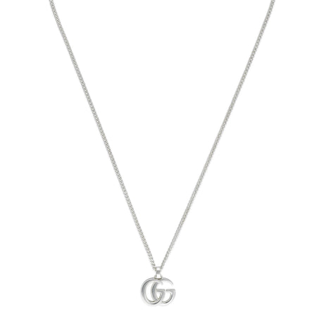 Collana GG Marmont Catena e Pendente GG in Argento-Girocolli-GUCCI-Gioielleria Granarelli