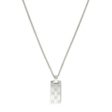 Collana Signature Catena e Targhetta GG in Argento-Girocolli-GUCCI-Gioielleria Granarelli