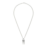 Collana Signature Catena e Targhetta GG in Argento-Girocolli-GUCCI-Gioielleria Granarelli