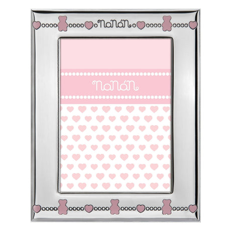 Cornice Tato e Cuori Rosa 13x18-Living-NANAN- [SKU] -Gioielleria Granarelli