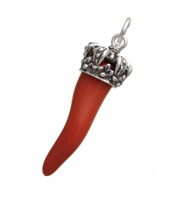 Charm Corno Rosso Corona