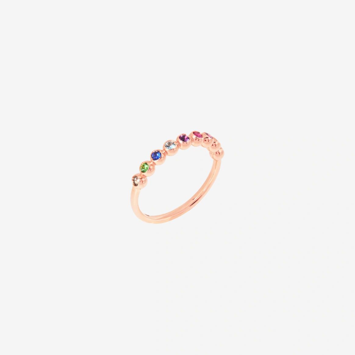 DoDo Bollicine Ring Precious Multicolor Stones